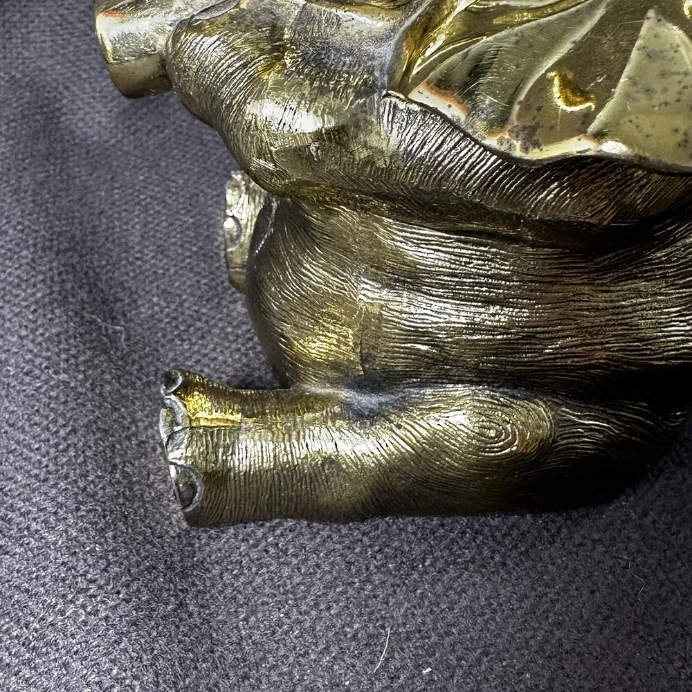 Jennings Brothers Brass Elephant JB USA French Bronze Trinket Box 2lb 12oz ANTG